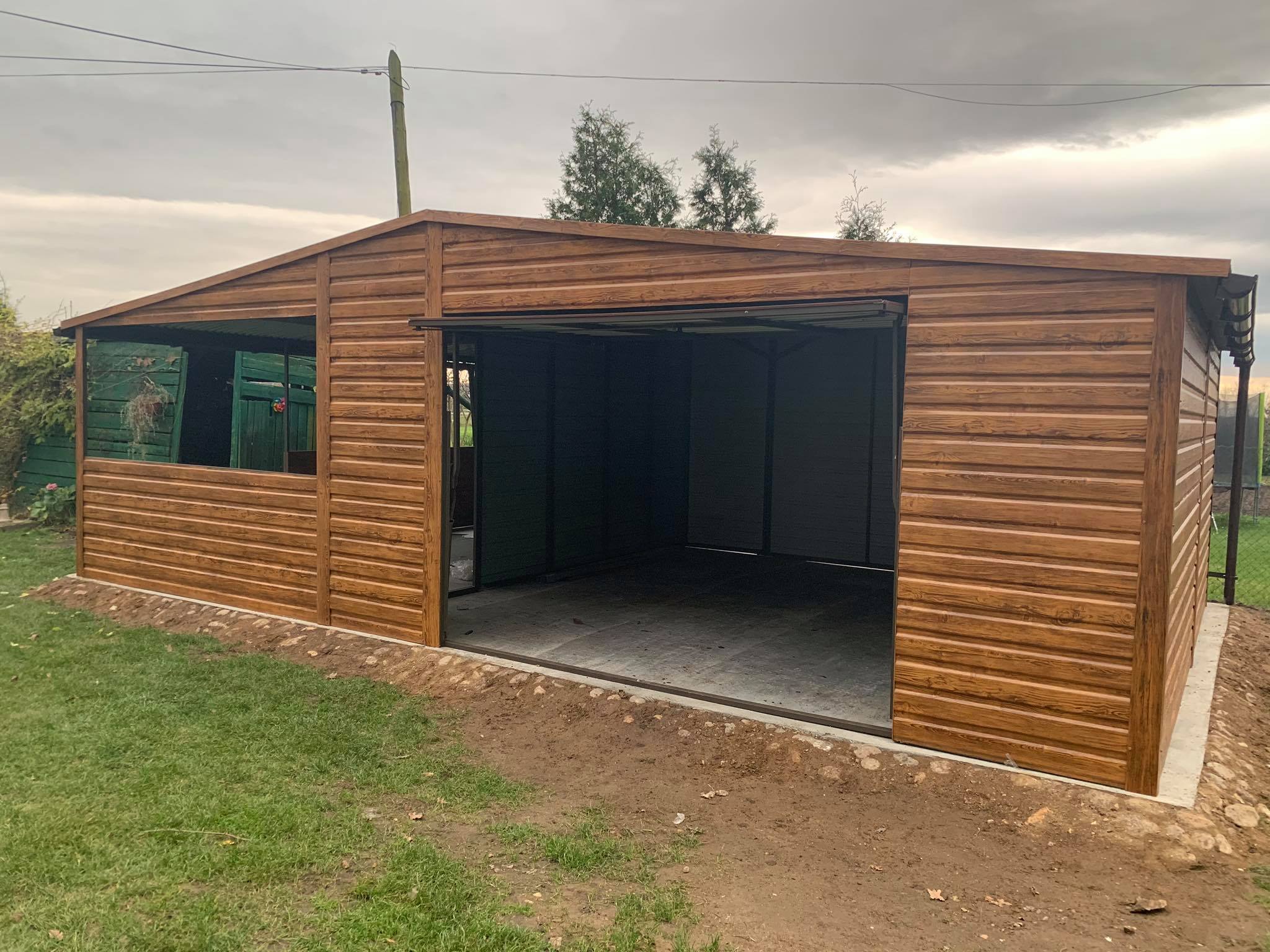 Garaż Premium 5x6 + Wiata 4m NR 59 - obrazek 2