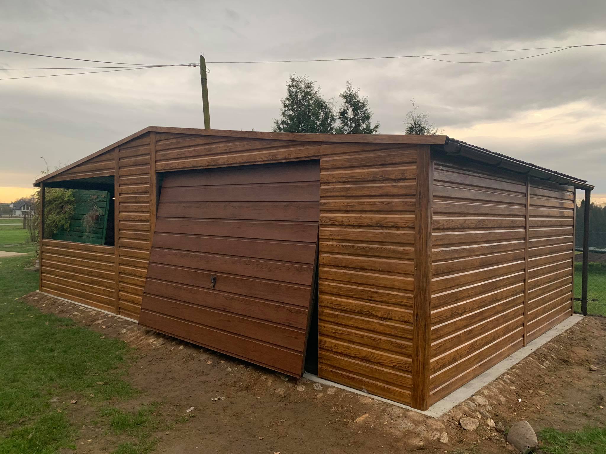 Garaż Premium 5x6 + Wiata 4m NR 59 - obrazek 4
