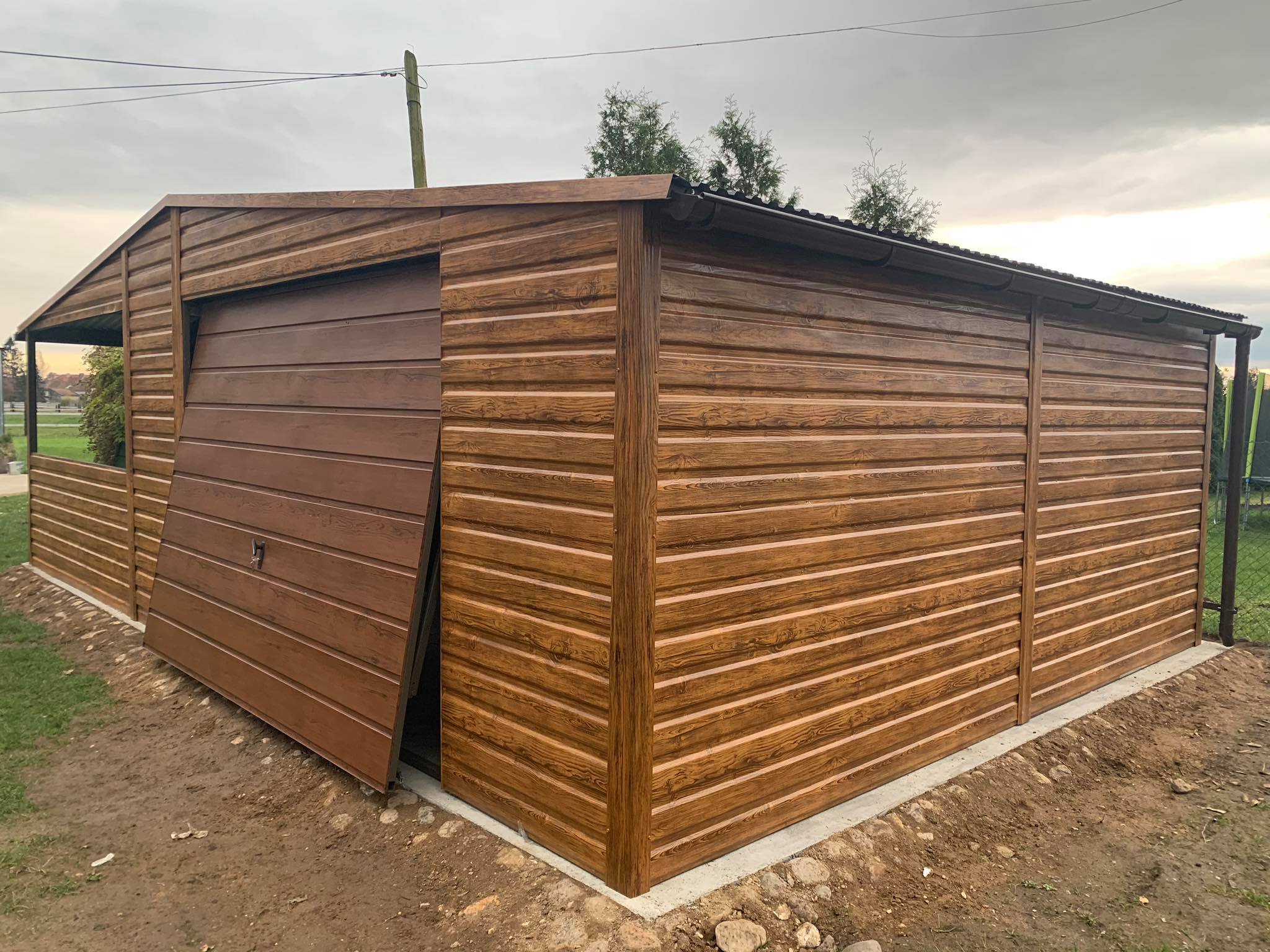 Garaż Premium 5x6 + Wiata 4m NR 59 - obrazek 6