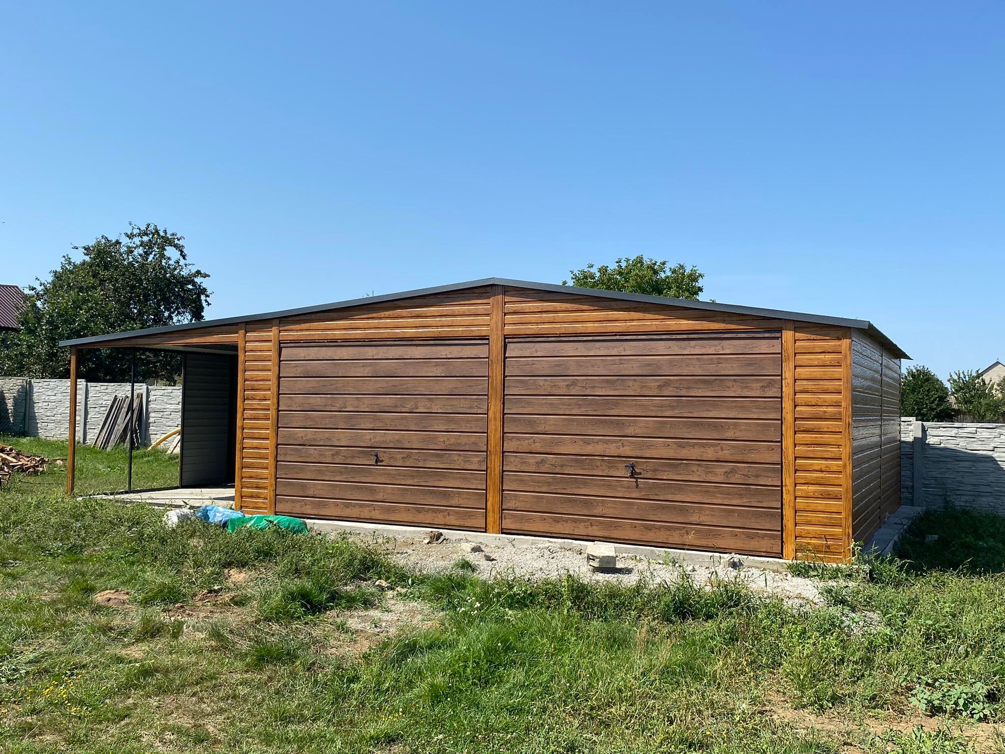 Garaż Premium 7x6 + Wiata 3m NR 21 - obrazek 3