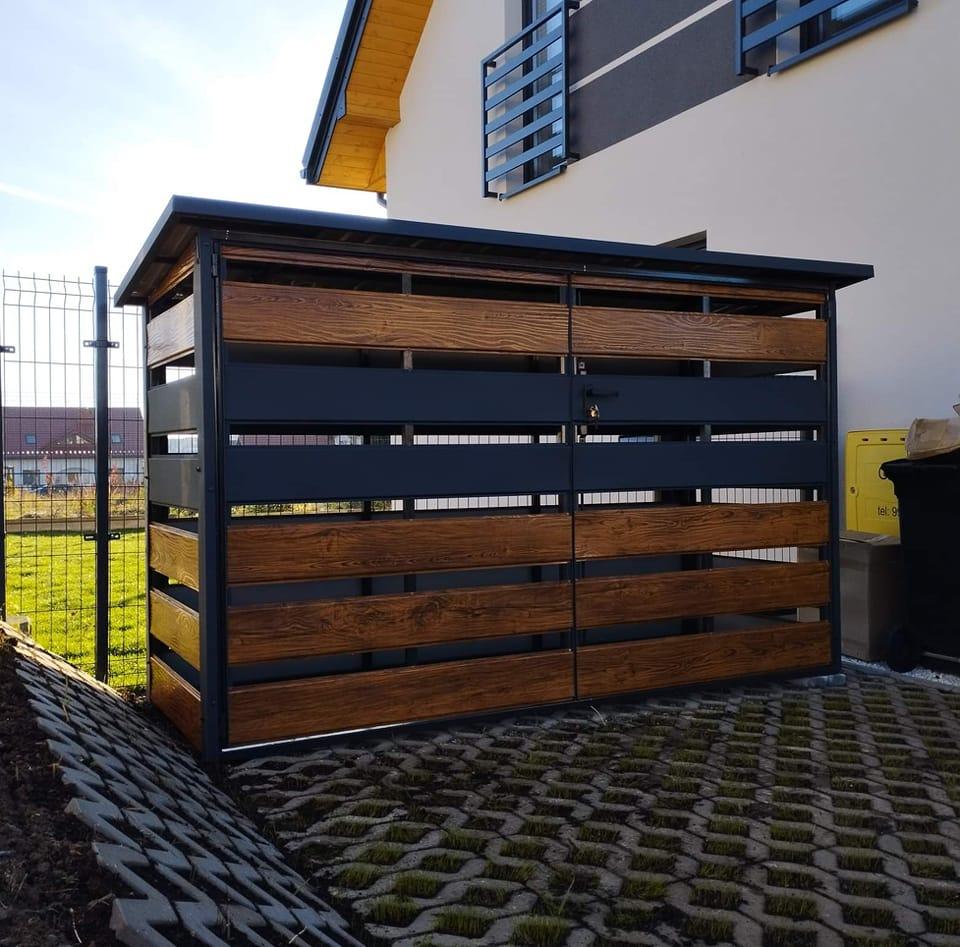 Wiata śmietnikowa 3m x 2m NR 3