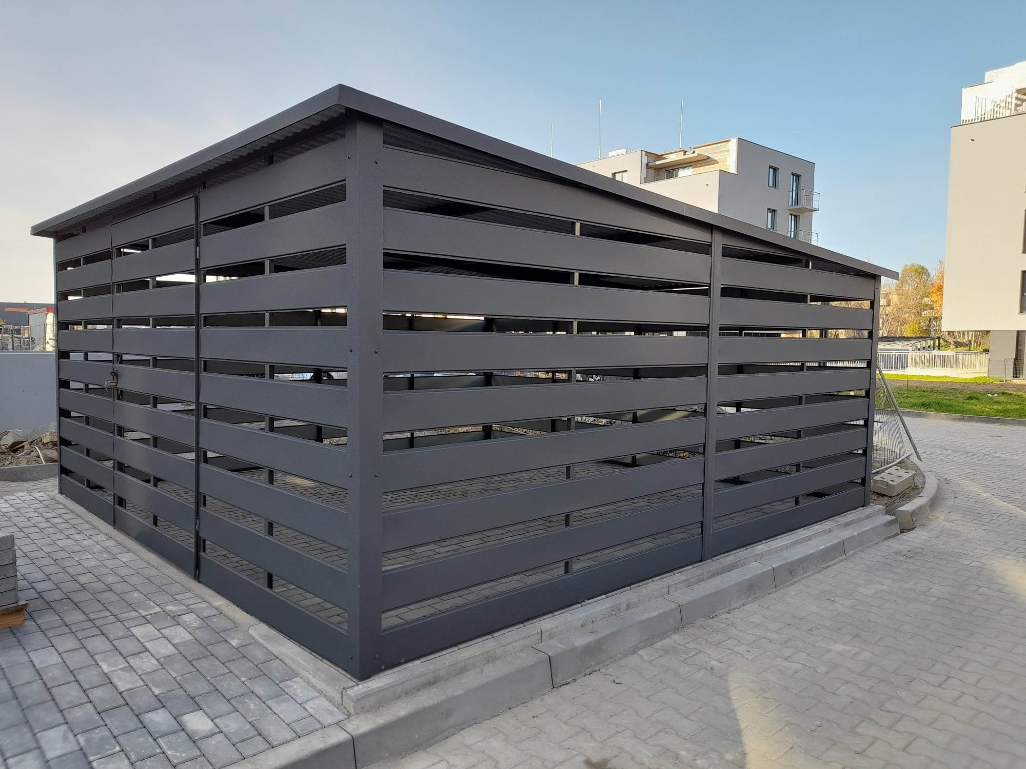 Wiata śmietnikowa 6m x 5m NR 6