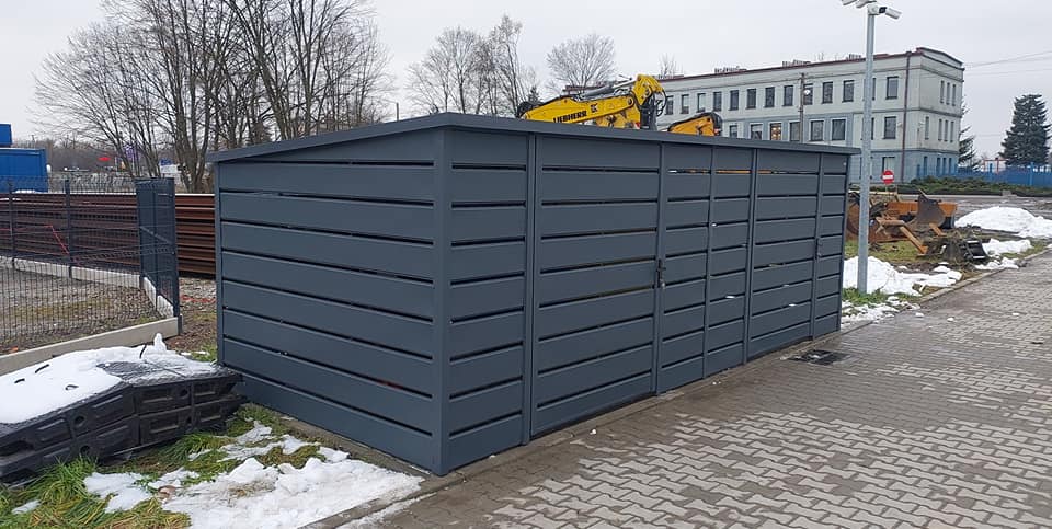 Wiata śmietnikowa 6m x 2m NR 9